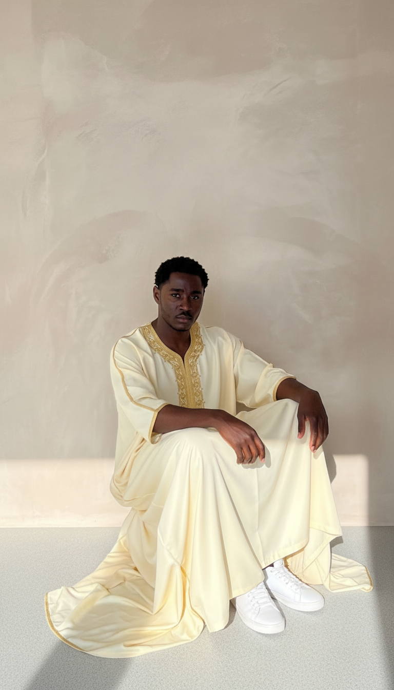 Buttercream Moroccan Thobe