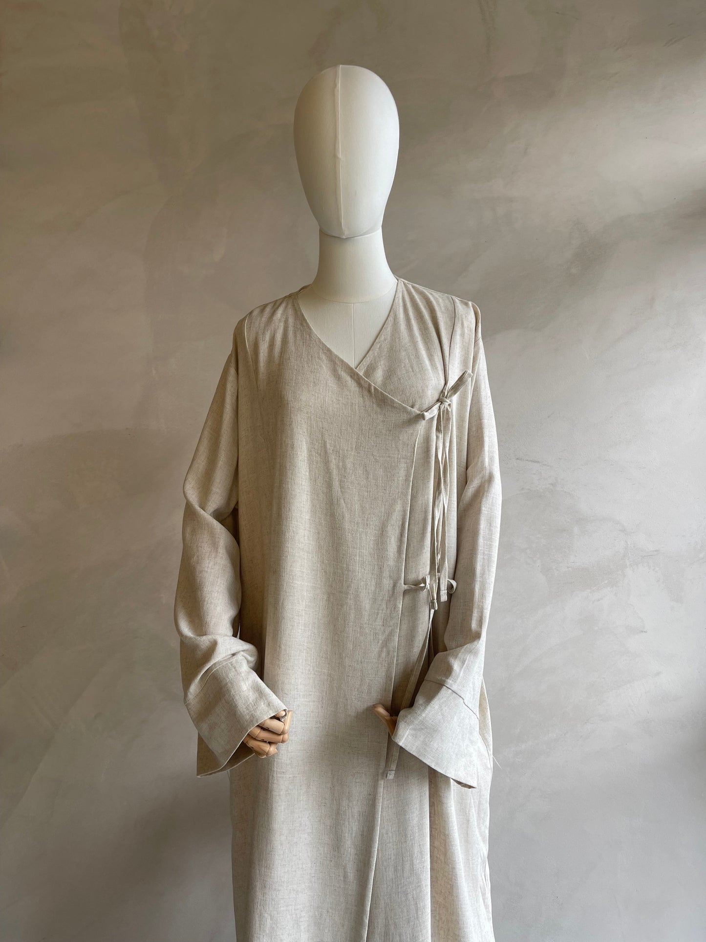 Oat Wrap Tie Abaya