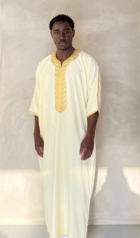 Buttercream Moroccan Thobe