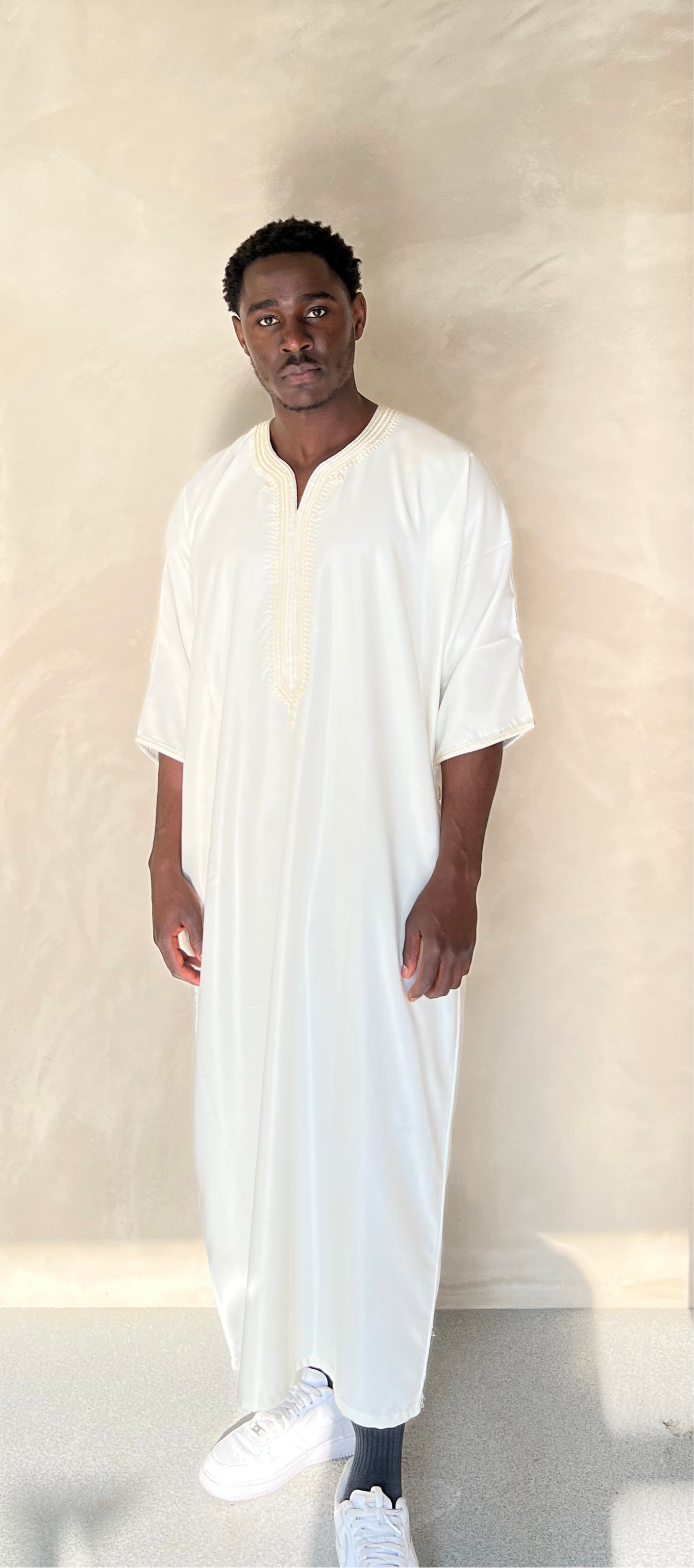 White Moroccan Thobe