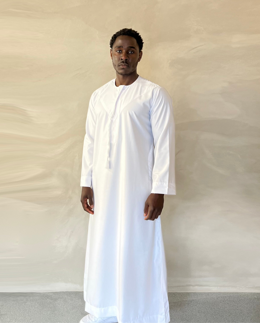 Classic White Emirati thobe