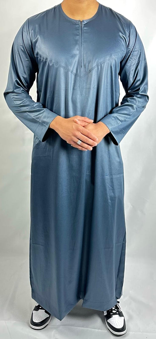 Ocean Blue Omani thobe